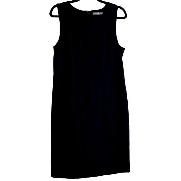 Signature Collection Shift Dress Women Medium Black Sleeveless Minimalist Modest - Picture 1 of 8